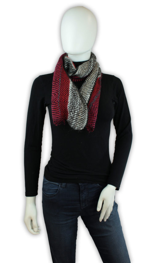 Small scarf red brown