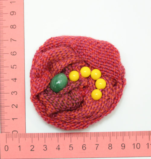 Pin flower red yellow