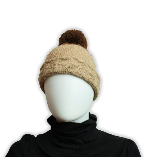 Hat knitted neutral