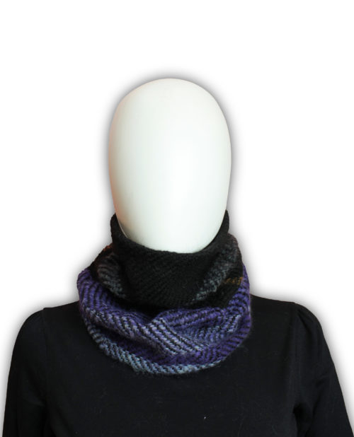 Beanie - neck warmer purple